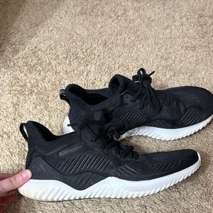 Adidas Alphabounce Black and White Running Shoes